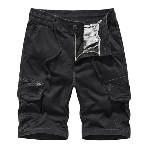 RLEHJN Cargo Shorts Herren Camouflage Sommer Sportshorts Herren Baumwolle Atmungsaktive Shorts Kurz Hosen Jogginghose Laufshorts Sport Shorts Training Shorts Fitness, Running, Gym, Basketball von RLEHJN