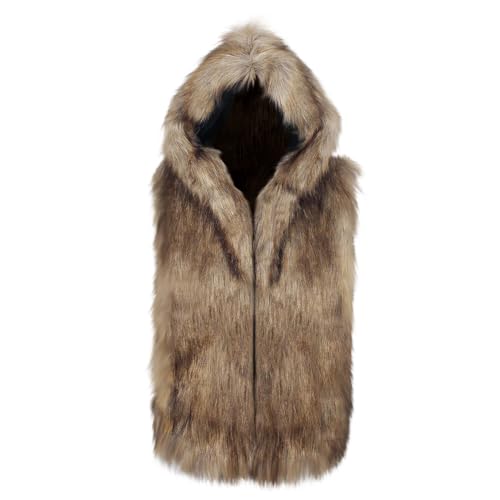 RLEHJN Fellweste Herren Kunstpelz Weste Kurze Kunstfell Pelzweste Hoodie ärmellose Jacke Outdoorweste Winter Warm Faux Pelz-Weste übergangsjacke Herbst Felljacke-Mantel Jacke RLEHJN Fellweste Herren Kunstpelz Weste Kurze Kunstfell Pelzweste Hoodie ärmellose Jacke Outdoorweste Winter Warm Faux Pelz-Weste übergangsjacke Herbst Felljacke-Mantel Jacke von RLEHJN