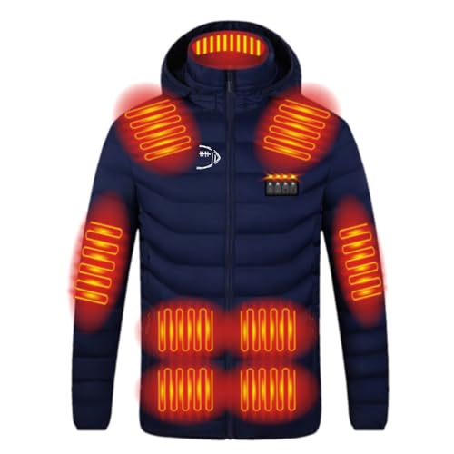 RLEHJN Herren Damen Beheizbare Jacke Beheizte Jacke Wärmende Beheizbare Weste Elektrische Heizjacke Mit 19 Heizzone Jacke Mit Heizung Wärmejacke Funktionsjacke Outdoorjacke Für Skifahren von RLEHJN