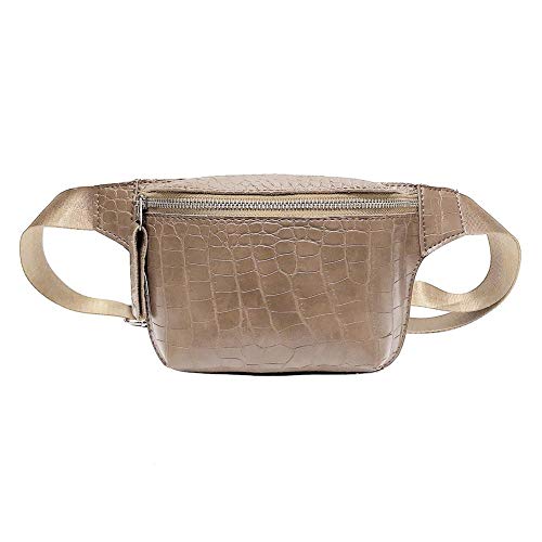 RMENGZHOUXI Universal Alligator Muster Schulter Taille Taschen Frauen Umhängetasche Brust Fanny Gürtel Pack for Frauen Mädchen Outdoor Teile von RMENGZHOUXI