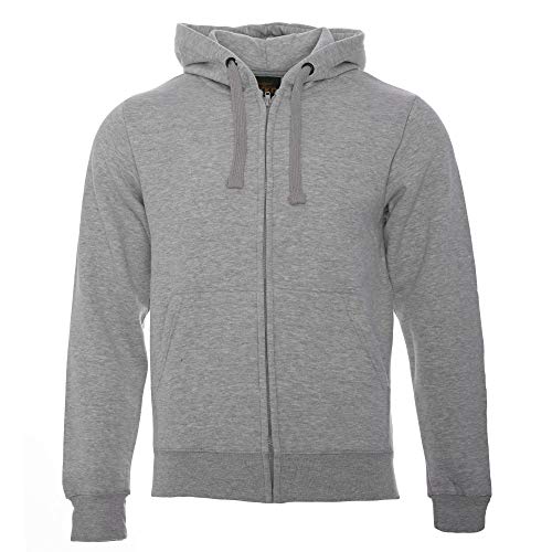 ROCK-IT Apparel® Herren Kapuzenjacke Zipper Hoodie Kapuzen Sweater Jacke Workerhoodie Pullover Hoody Größen XS-5XL - Farbe Heather Grau XX-Large von ROCK-IT Apparel