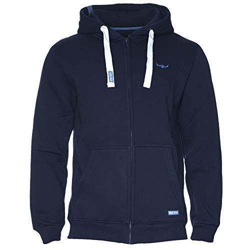 ROCK-IT Apparel® Herren Premium Kapuzenjacke Zipper Hoodie Kapuzen Sweater Jacke Workerhoodie Pullover Hoody Größen S-5XL Farbe Navy Blau M von ROCK-IT Apparel