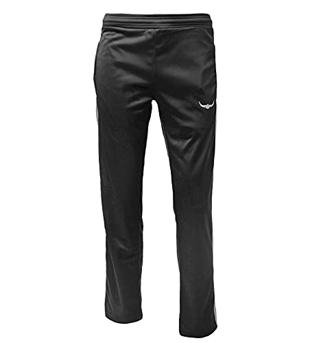 ROCK-IT Apparel® Herren Trainingshose - stylische und hochwertige Retro Style Track Pant - Männer Sport Joggen Fitness Lange Hose - Größen S-3XL - Farbe Schwarz XXL von ROCK-IT Apparel