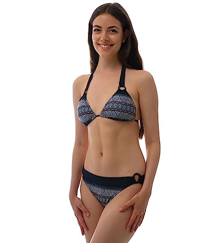 ROCK-IT Apparel® Triangel Bikini Aztec - Damen Push up Zweiteiler Bikini Set mit Bikinioberteil und Bikinihose - Original von Rock-IT - Farbe Schwarz - Large von ROCK-IT Apparel