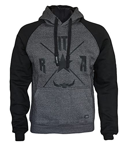 ROCK-IT Apparel Kapuzenpullover Herren Raglan Two Tone Kapuzensweater Urban Streetstyle Hoodie mit Kapuze Größen S-5XL Hoody ohne Reißverschluss 2Tone Kapuzenpulli mit Fleece innen L von ROCK-IT Apparel