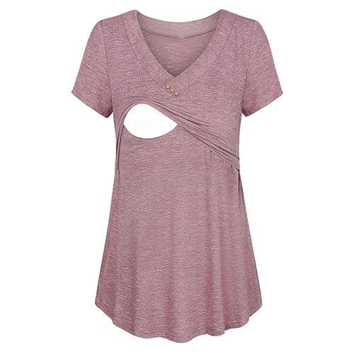 Umstandsmode Oberteil Sommer Mutterschaft Stillbluse Kurzarm V-Ausschnitt Stilltop T-Shirt für Stillen Damen Stillbluse Damen Stillshirts Umstandsoberteil Tops Schwangerschafts Stilltop Umstandsmode Oberteil Sommer Mutterschaft Stillbluse Kurzarm V-Ausschnitt Stilltop T-Shirt für Stillen Damen Stillbluse Damen Stillshirts Umstandsoberteil Tops Schwangerschafts Stilltop von ROLAQDK