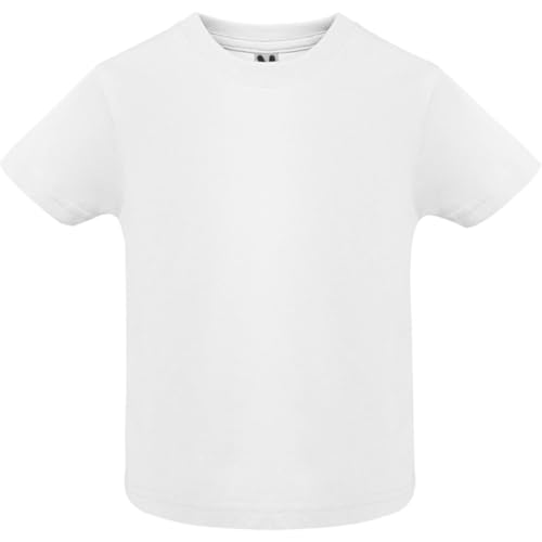 Baby T-Shirt mit Rundhals, Kurzarm, Uni, Weiß, 6564, Gr. 12M Baby T-Shirt mit Rundhals, Kurzarm, Uni, Weiß, 6564, Gr. 12M von ROLY