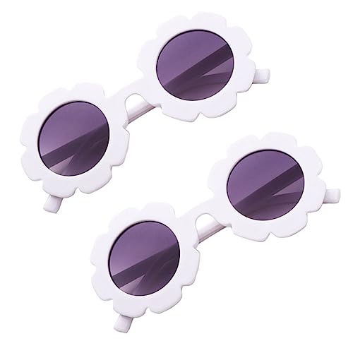 ROMISBABA 2Stücke Sonnenbrille mit Sonnenblumen Design UV für Accessoires für Partys Outdoor Aktivitäten Weißer Rahmen mit Gläsern ROMISBABA 2Stücke Sonnenbrille mit Sonnenblumen Design UV für Accessoires für Partys Outdoor Aktivitäten Weißer Rahmen mit Gläsern von ROMISBABA