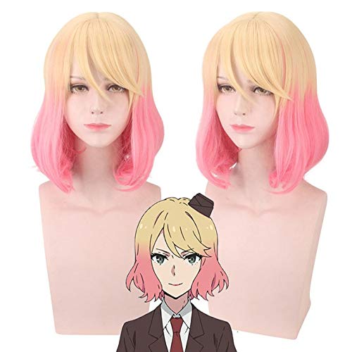 RONGYEDE Anime cosplay perücke 2019 neue Engel des Todes Catherine Ward Cosplay Perücke für Frauen Anime Engel Tod Party Mixed Gradual Color Perücken Haar + Perücke Kappe One Size PL-039 von RONGYEDE