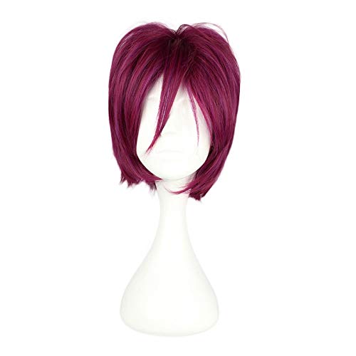 RONGYEDE Anime cosplay perücke Anime Kostenlos! Rin Matsuoka Kurze Perücke Cosplay Kostüm Hitzebeständiges Kunsthaar Männer Frauen Party Cosplay Perücken von RONGYEDE