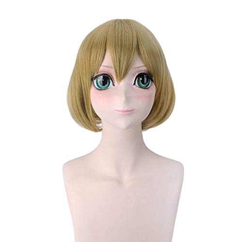 RONGYEDE Anime cosplay perücke Anime LoveLive Hanayo Koizumi Perücke Cosplay Kostüm Liebe Live Frauen Kurzes Haar Halloween Party Perücken von RONGYEDE