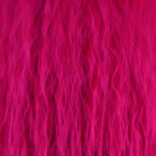 RONGYEDE Anime cosplay perücke Fluffy Rot Rosa Weiß Orange Grün Blond Braun Lockige Perücke Kunsthaar Anime Cosplay Halloween Kostüm Party Perücken Für Frauen rose rot von RONGYEDE