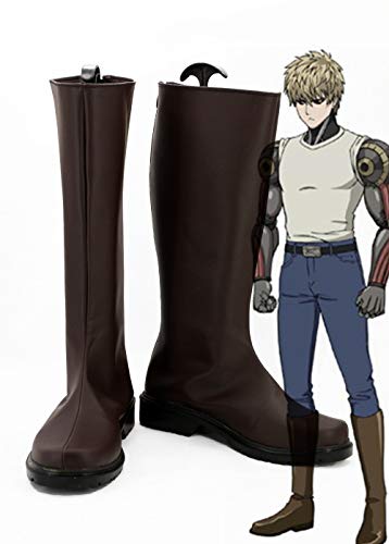 RONGYEDE Anime cosplay perücke Heiße Anime One Punch Man Genos Schuhe Boot Cosplay Halloween Karneval Custom Made Any Size 36 von RONGYEDE