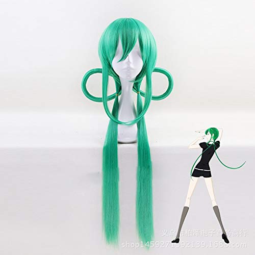 RONGYEDE Anime cosplay perücke Land der glänzenden Houseki no Kuni Jadegrün 70cm langes glattes synthetisches Haar Cosplay Halloween Karneval Perücke für Frauen grün von RONGYEDE