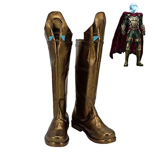 RONGYEDE Anime cosplay perücke Mysterio Schuhe Cosplay Quentin Beck Spider-Man weit weg von zu Hause Männer Stiefel 40 männliche Größe von RONGYEDE