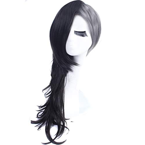 RONGYEDE Anime cosplay perücke Tokyo Ghoul Männer Und Frauen Cosplay Perücke Synthetische Uta Mask Maker Schwarz Silber Grau Halloween Kostüm Anime Haar Volle Perücken frauen lange von RONGYEDE