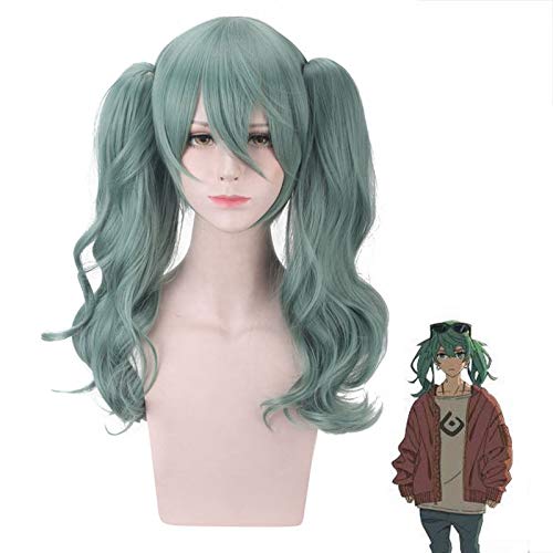 RONGYEDE Anime cosplay perücke Vocaloid Hatsune Miku Sand Planet Grüne Pferdeschwänze Perücke Cosplay Kostüm Sunano Wakusei Frauen Hitzebeständige synthetische Haarperücken Pl-141 von RONGYEDE