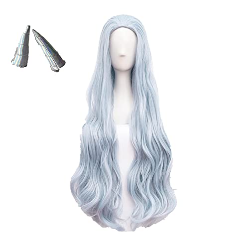 RONGYEDE-Wig Anime Cosplay Rollenspiel for Eri Chisaki Woman Grau Blau Anime Cosplay Perücken mit Einer Haarnadel von RONGYEDE