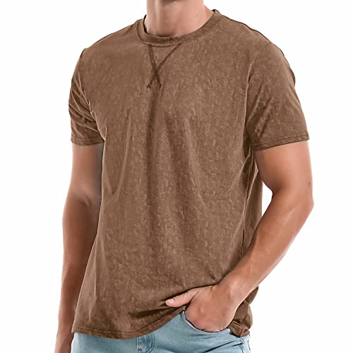 RONOMO Herren T-Shirt Hochwertiges T-Shirt（V1 CSX Khaki M von RONOMO