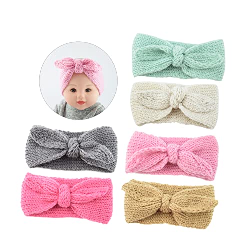 RORPOIR Schickes Strick-stirnband-set 6-teilig Gehäkelter Turban Warme Wolle Schleife Kopftücher Für Jungen Und Mädchen RORPOIR Schickes Strick-stirnband-set 6-teilig Gehäkelter Turban Warme Wolle Schleife Kopftücher Für Jungen Und Mädchen von RORPOIR