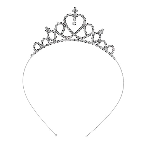 RORPOIR Krone Stirnband Haarreifen Kristall Tiara Stirnband Tiara Im Kristalldesign Kronen Stirnband Hochzeitskronen Strass-stirnbänder Kopfschmuck Kind Das Foto Hochzeitskleid Legierung von RORPOIR