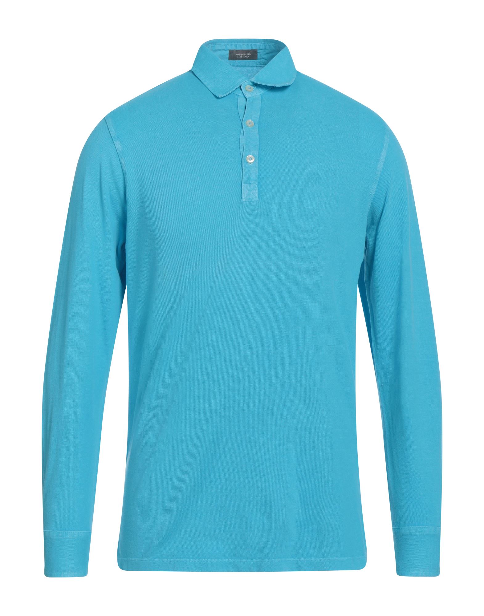 ROSSOPURO Poloshirt Herren Azurblau von ROSSOPURO