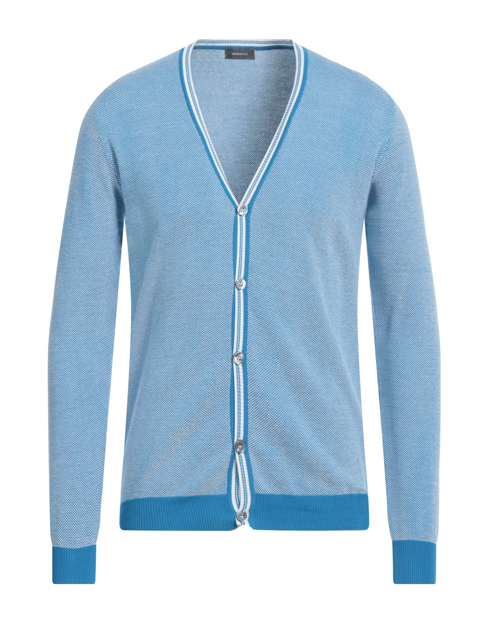 ROSSOPURO Strickjacke Herren Azurblau von ROSSOPURO