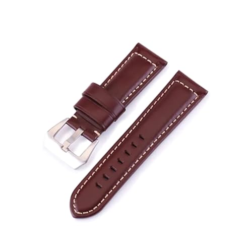 ROWCES Uhrenarmbänder 20mm 22mm 24mm 26mm Retro Leder Uhrenarmband Herrenuhr Zubehör, 20mm von ROWCES