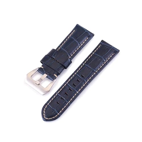 ROWCES Uhrenarmbänder 20mm 22mm 24mm 26mm Retro Leder Uhrenarmband Herrenuhr Zubehör, 24mm von ROWCES