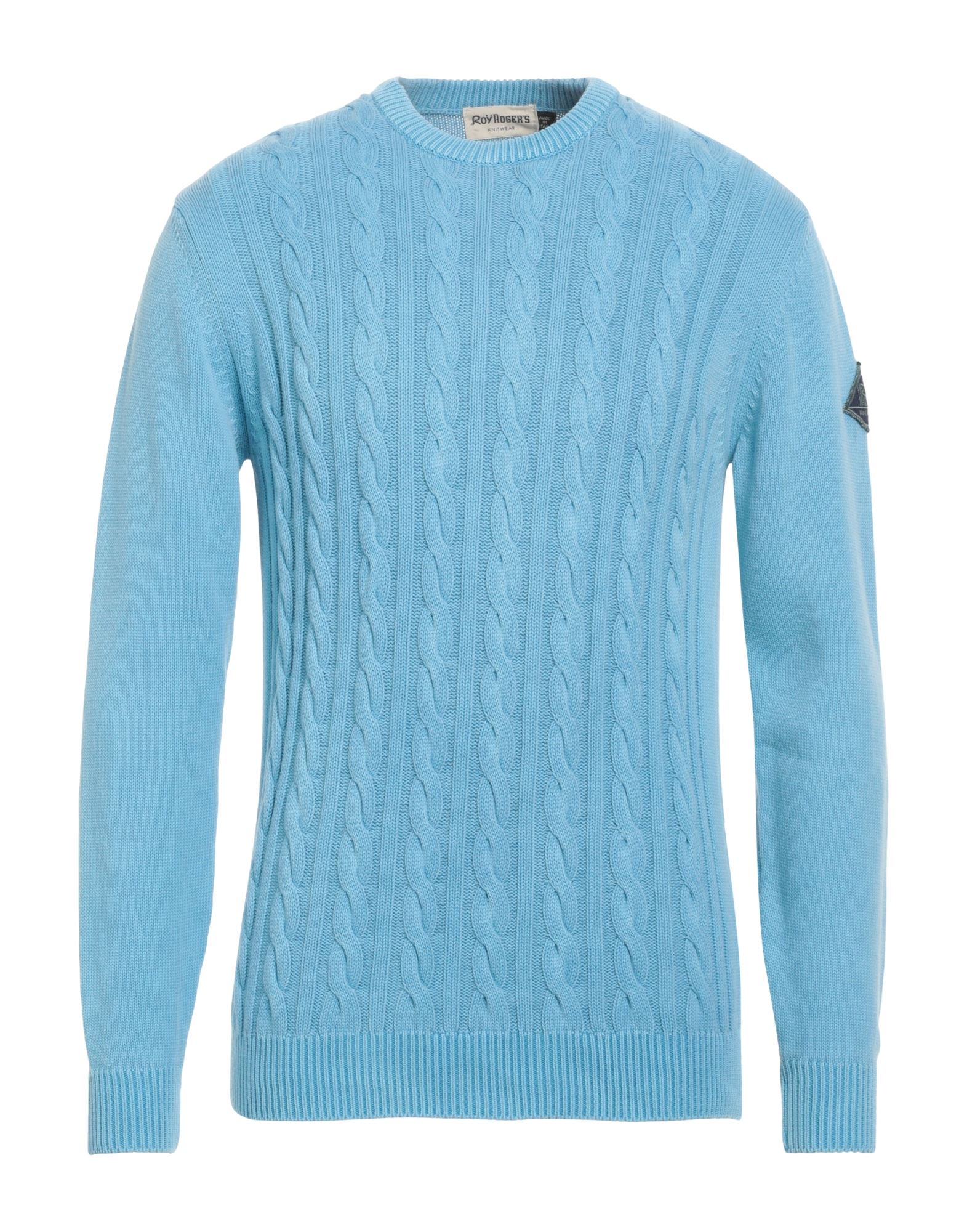 ROŸ ROGER'S Pullover Herren Azurblau von ROŸ ROGER'S