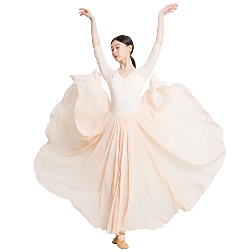 ROYAL SMEELA Damen Lyrisch Tanz Kleid Modern Contemporary Tanzkostüm Ballett Trikot+Rock lyrisches tanzkleid für Frauen 720 Grad Rock Ballett Tanz Trikot Contemporary tanzkleid Moderne Tanzkleid von ROYAL SMEELA