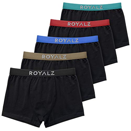 ROYALZ 5 Boxershorts für Herren 'Lifestyle' Männer Unterhosen 5 Pack, Farbe:Set 035 (5er Pack - Mehrfarbig), Größe:M von ROYALZ