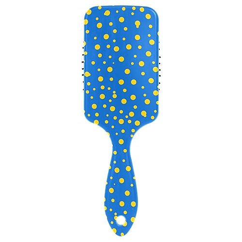 Gelb Blau Polka Dot Kissen Kamm, Anti Static Pinsel Haar, Kämme Männer von RPLIFE