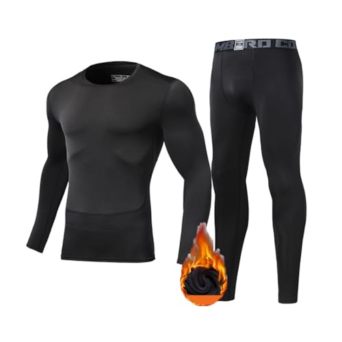 RQPYQF Thermounterwäsche Herren, Thermowäsche Set Winter Skiunterwäsche Atmungsaktiv Thermo Unterwäsche Thermounterhose für Männer (Stil#5, L) von RQPYQF