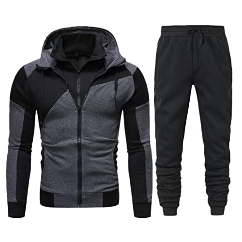 RRGEAR Jogginganzug Herren Baumwolle Jogging Anzug Trainingsanzug Sportanzug Jungen Jogginghose Sweatjacke Mäner Freizeitanzug Herren Geschenk für Mäner von RRGEAR