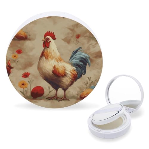 RTSEBVN Luftkissen-Make-up-Schwämme, tragbar, Kunst, Huhn, Tiermalerei, Druck, Luftkissen, Puderquaste, Behälter für hausgemachte flüssige Grundierung, BB-Creme, Stil, One, Stil:, Einheitsgröße RTSEBVN Luftkissen-Make-up-Schwämme, tragbar, Kunst, Huhn, Tiermalerei, Druck, Luftkissen, Puderquaste, Behälter für hausgemachte flüssige Grundierung, BB-Creme, Stil, One, Stil:, Einheitsgröße von RTSEBVN