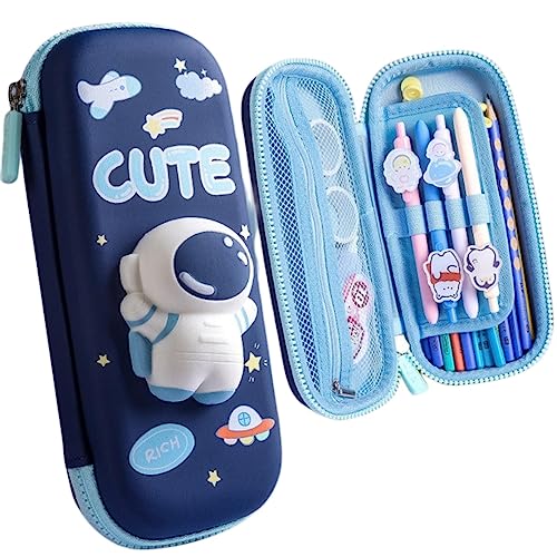 RUDDOG Mäppchen 3D Dekompression Stift Cartoon Bleistift Case Niedliche Bleistiftbox School Schreibwaren-Kleiner Stil A1 von RUDDOG