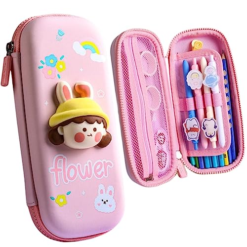 RUDDOG Mäppchen 3D Dekompression Stift Cartoon Bleistift Case Niedliche Bleistiftbox School Schreibwaren-Kleiner Stil A2 von RUDDOG