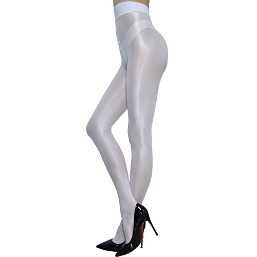 RUIBAVYA Öl Glänzende Strumpfhose 60D Strumpfhosen Nylon Glanz hohe taille Footed Damen Glossy Strumpfhose von RUIBAVYA