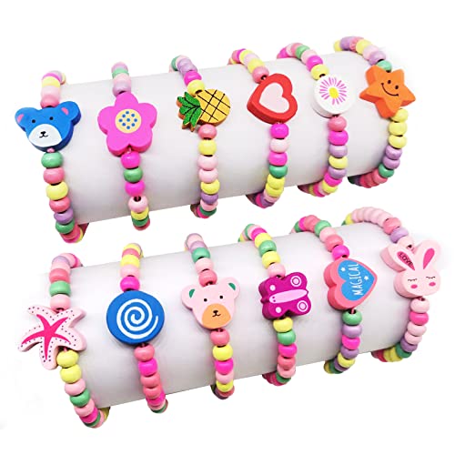 12 Stück Freundschaftsarmband Kinder Armbänder Holz Armbänder für Mädchen Bunte Kinderschmuck Perlen Handmade Armband Mitgebsel Perlenarmband Geschenke für Kindergeburtstag Geburtstagsparty Mädchen 12 Stück Freundschaftsarmband Kinder Armbänder Holz Armbänder für Mädchen Bunte Kinderschmuck Perlen Handmade Armband Mitgebsel Perlenarmband Geschenke für Kindergeburtstag Geburtstagsparty Mädchen von RUIJIE