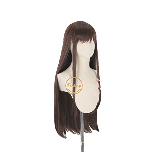 FRUITS BASKET Tohru Honda Cosplay Costume Wigs Long Straight Brown Synthetic Hair Wig + Wig Cap von RUIRUICOS