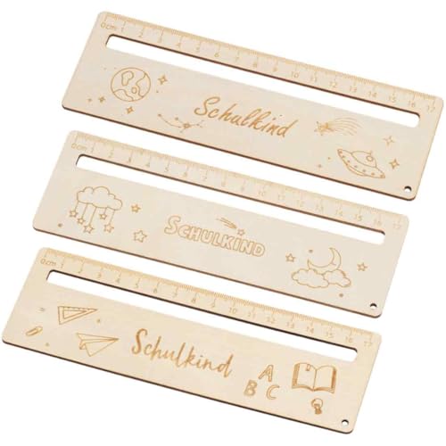 Lineal zur Einschulung 2025 in Verschiedene Designs mit Motiv Holz Lineal, Geschenk für den Schulanfang oder zur Schuleinführung, für Jungen und Mädchen Lineal zur Einschulung 2025 in Verschiedene Designs mit Motiv Holz Lineal, Geschenk für den Schulanfang oder zur Schuleinführung, für Jungen und Mädchen von RUKAN