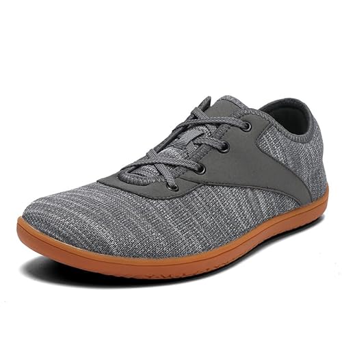 RUYI Unisex Knit Barfußschuhe Damen Herren Barfuss Schuhe, Minimalistische Walkingschuhe Traillaufschuhe, Bequem Freizeitschuhe mit Breiter Zehenbox und Zero-Drop Sohle von RUYI