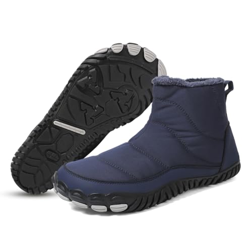RUYI Winter Barfußschuhe Damen Herren Winterstiefel Wasserabweisend Barfussschuhe Warm Gefütterte Winterschuhe Bequem Schneestiefel mit Breite Zehenbox RUYI Winter Barfußschuhe Damen Herren Winterstiefel Wasserabweisend Barfussschuhe Warm Gefütterte Winterschuhe Bequem Schneestiefel mit Breite Zehenbox von RUYI