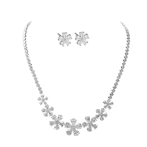 RVHAOODI Frauenschmuckset, Natural Crystal & Halskette & Ohrringe, luxuriöser Hochzeits-/Abendkleid -Accessoire RVHAOODI Frauenschmuckset, Natural Crystal & Halskette & Ohrringe, luxuriöser Hochzeits-/Abendkleid -Accessoire von RVHAOODI