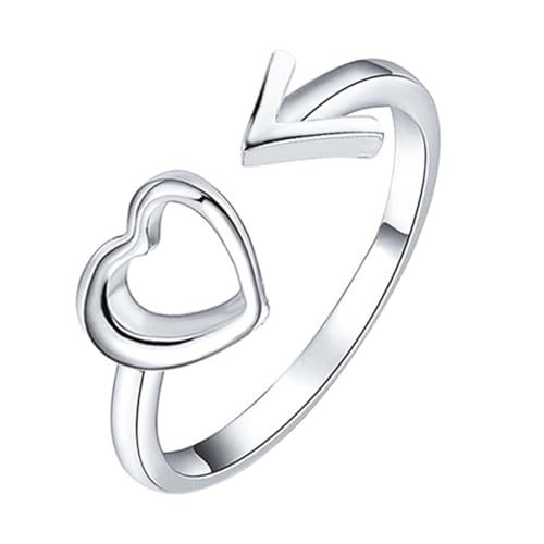 RVHAOODI Herzring Pfeil Design ein verstellbarer Modebrand geplattet Schmuck für Frauen RVHAOODI Herzring Pfeil Design ein verstellbarer Modebrand geplattet Schmuck für Frauen von RVHAOODI