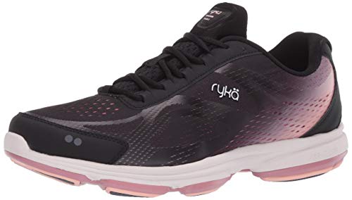 Ryka Damen Devotion Plus 2 Walking-Schuh, schwarz/rosa, 38.5 EU von Ryka