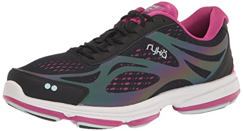 RYKA Damen Devotion Plus 2 Walking-Schuh, Schwarz/Himbeere, 39.5 EU von RYKA