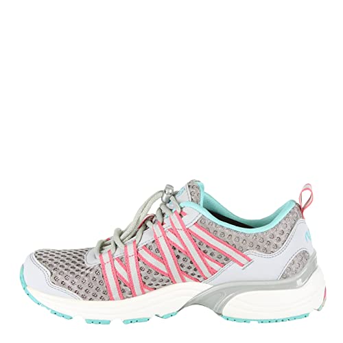 Ryka Damen Hydro Sport Wasserschuh Cross-Training Schuh, Beige (Silver Cloud/Cool Mist Grey/Winter Blue/Pink), 39 EU von Ryka