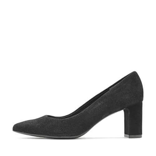 RYŁKO - Damen Pumps I Stiletto I Wildleder I Lederfutter I Dämpfungsschaum mit Aktivkohle I Elegant und Bequem I Sorgfältig Gemacht I Langlebig I 6K200_T4 - Schwarz, Größe 42 von RYŁKO